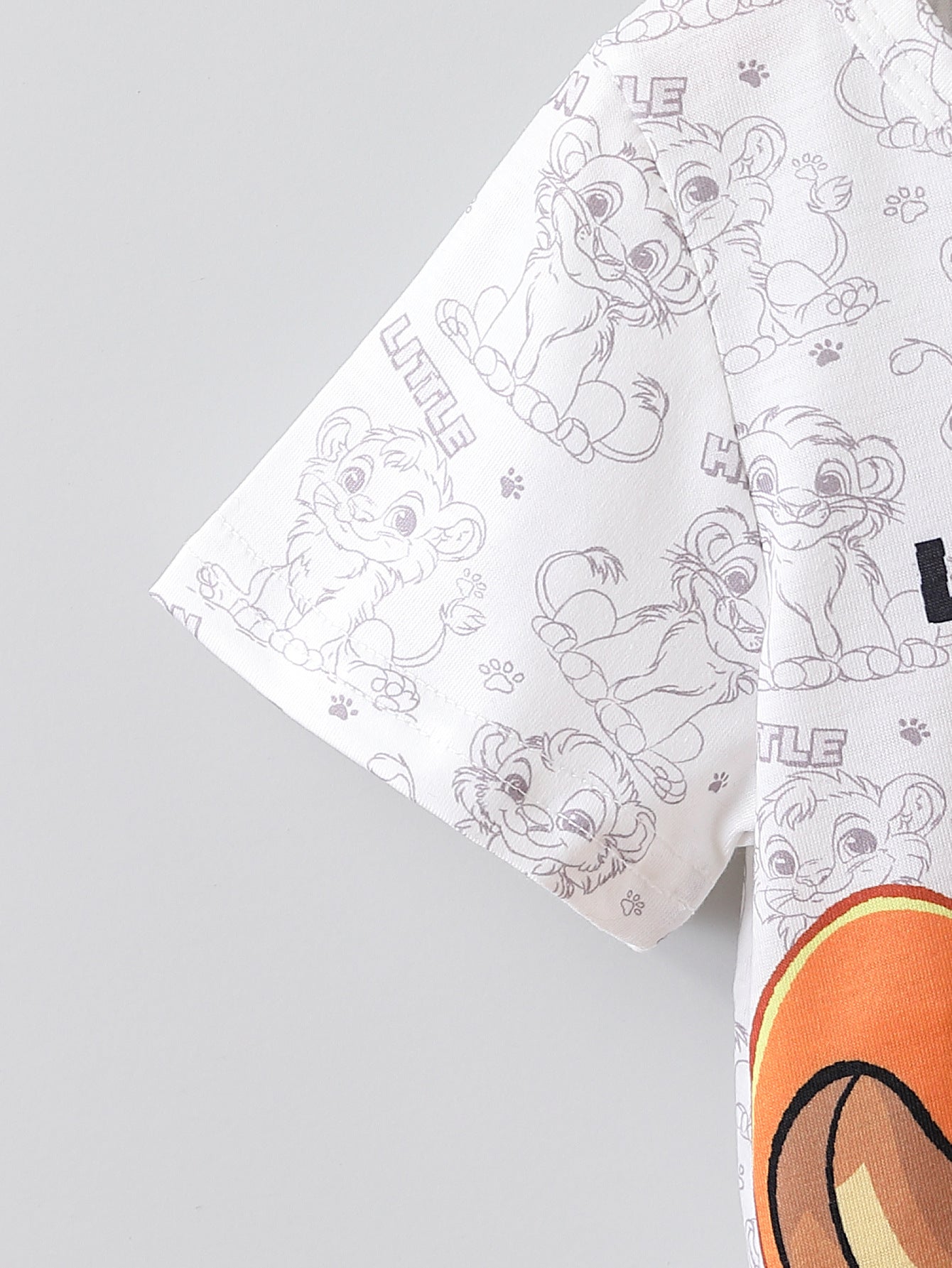 Baby Two-Piece Set – Stone Print Top & Suspender Pants Outfit - Sprout