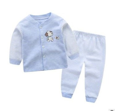 Children’s Cardigan Underwear Set – Soft Long-Sleeve Base Layer for Kids - Sprout