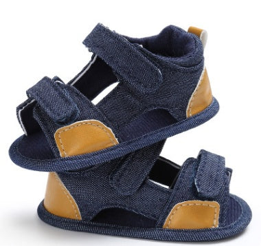 Denim baby Velcro sandals toddler shoes baby shoes - Sprout