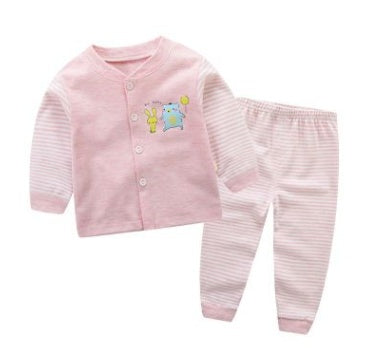 Children’s Cardigan Underwear Set – Soft Long-Sleeve Base Layer for Kids - Sprout