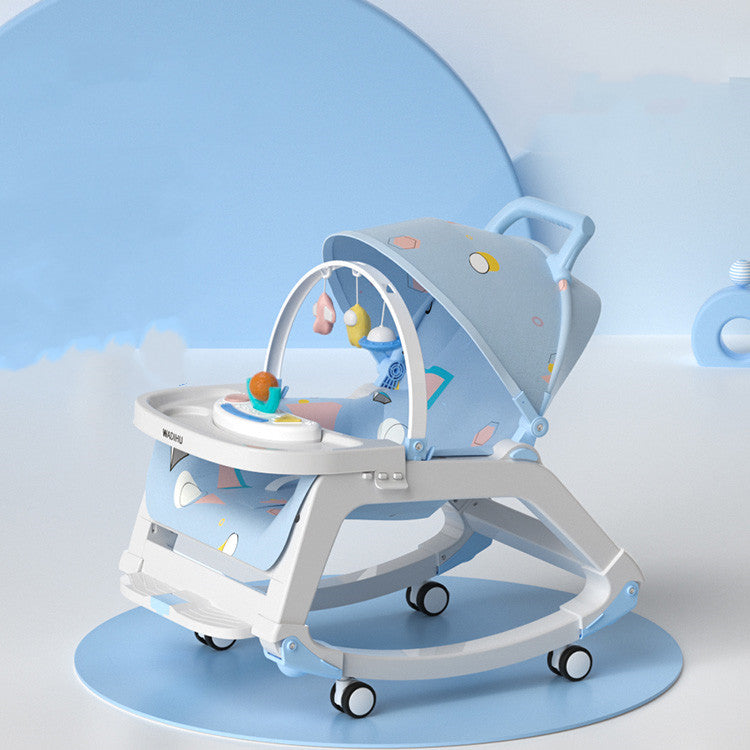 Convertible Newborn Baby Rocker & Activity Seat with Toy Bar”