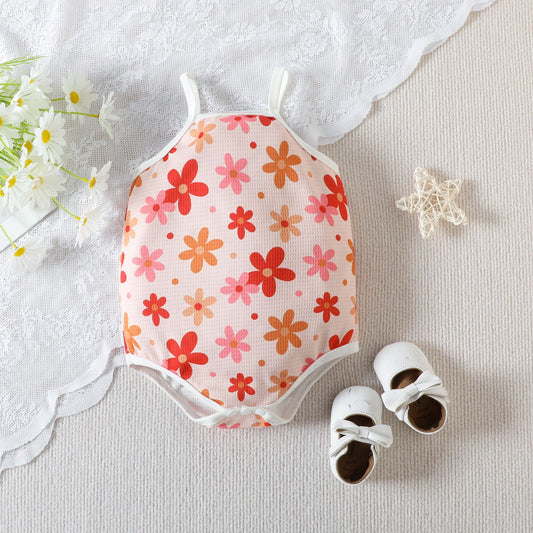 Baby Girl Clothing Flower Overall Dress Set - Sprout