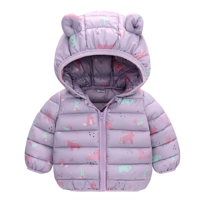 Winter Baby Cotton Coat Thickened Baby Quilt Coat Children's Clothing - Sprout