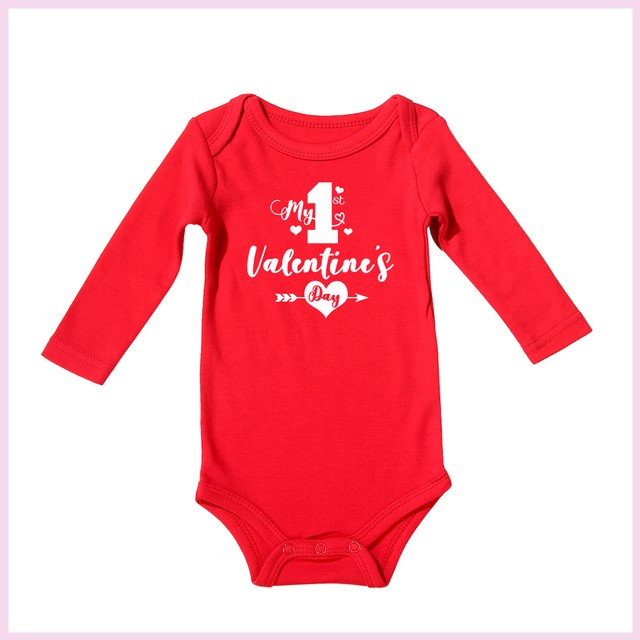 Newborn Valentine’s Day Cotton Romper – Soft Summer Baby One-Piece Outfit - Sprout