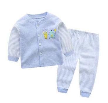 Children’s Cardigan Underwear Set – Soft Long-Sleeve Base Layer for Kids - Sprout