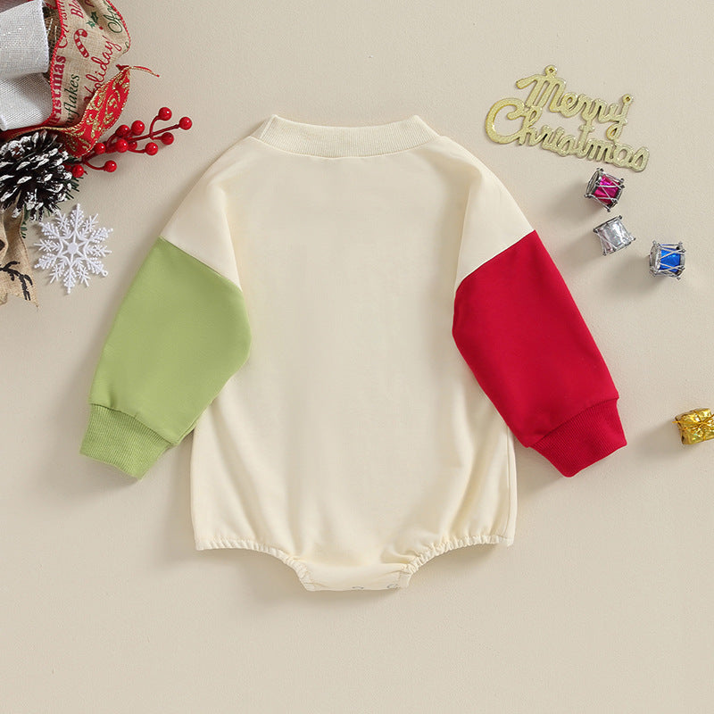 Baby Christmas Clothing Baby Loose Crawling Suit Butt Wrap Clothes Romper - Sprout