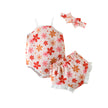 Baby Girl Clothing Flower Overall Dress Set