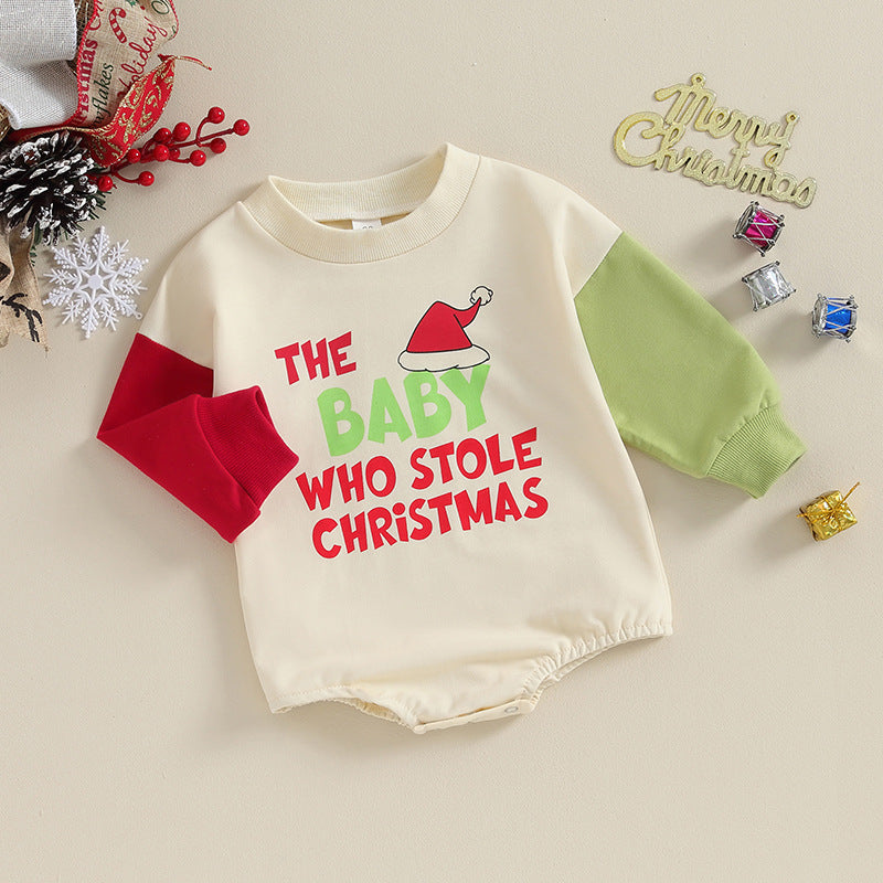 Baby Christmas Clothing Baby Loose Crawling Suit Butt Wrap Clothes Romper - Sprout