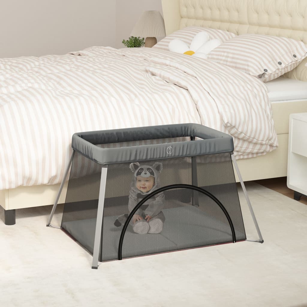 Baby Playpen with Mattress Linen Fabric   Baby Playpen with - Sprout