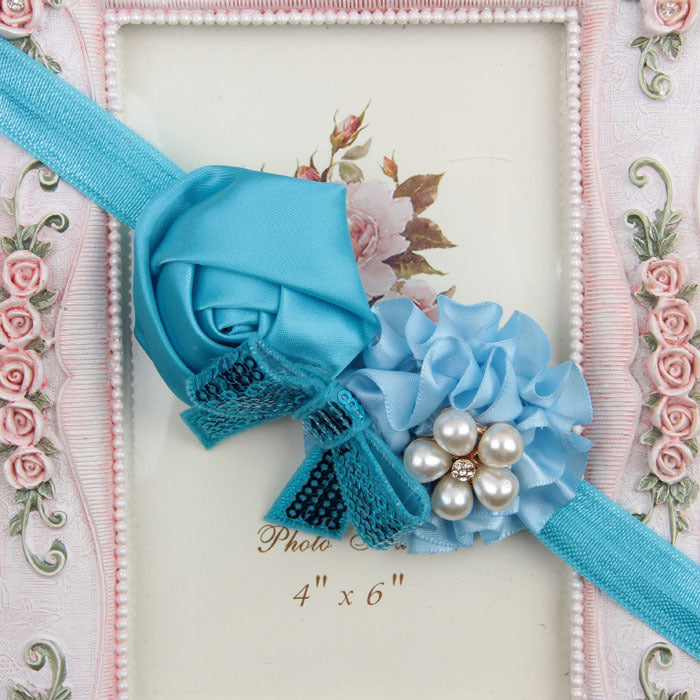Rose sequin bow headband - Sprout
