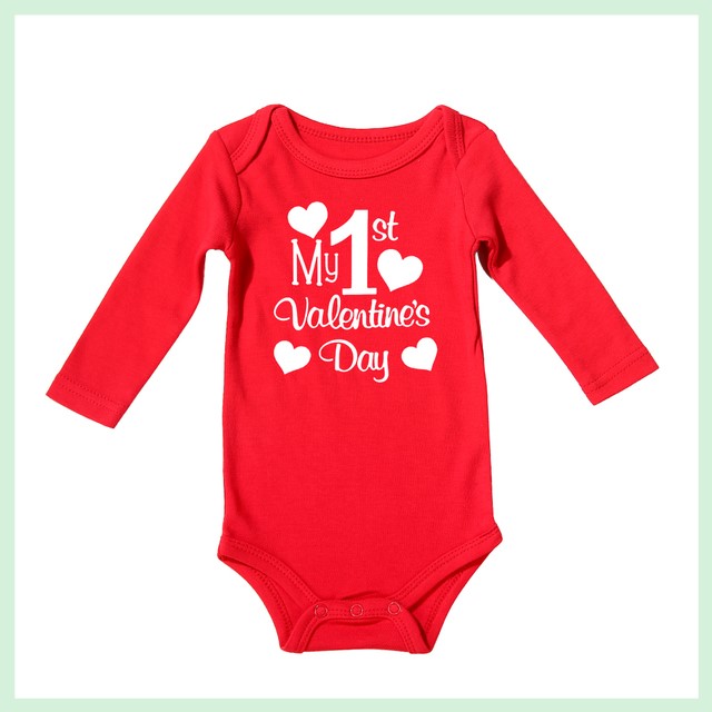Newborn Valentine’s Day Cotton Romper – Soft Summer Baby One-Piece Outfit - Sprout