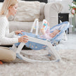 Convertible Newborn Baby Rocker & Activity Seat with Toy Bar”