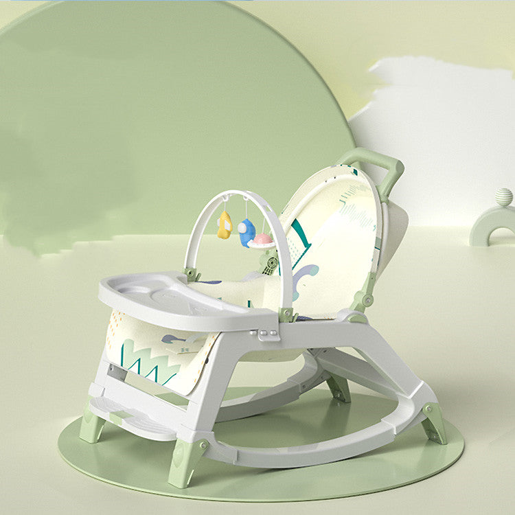 Convertible Newborn Baby Rocker & Activity Seat with Toy Bar”