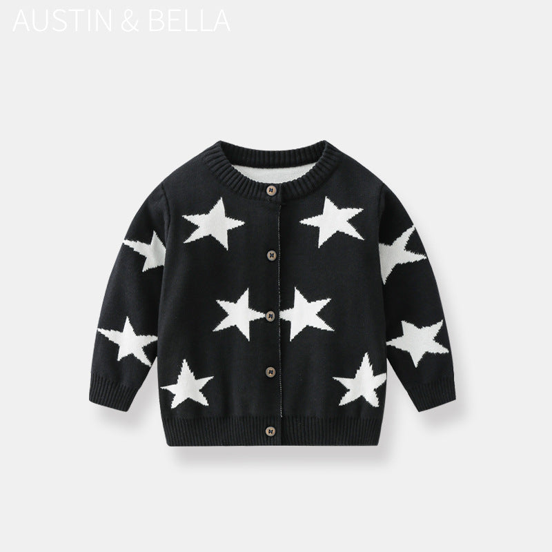 Baby Autumn Clothing Knitted Cardigan Sweater Coat