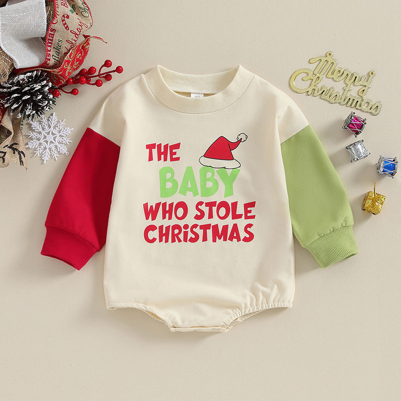 Baby Christmas Clothing Baby Loose Crawling Suit Butt Wrap Clothes Romper - Sprout