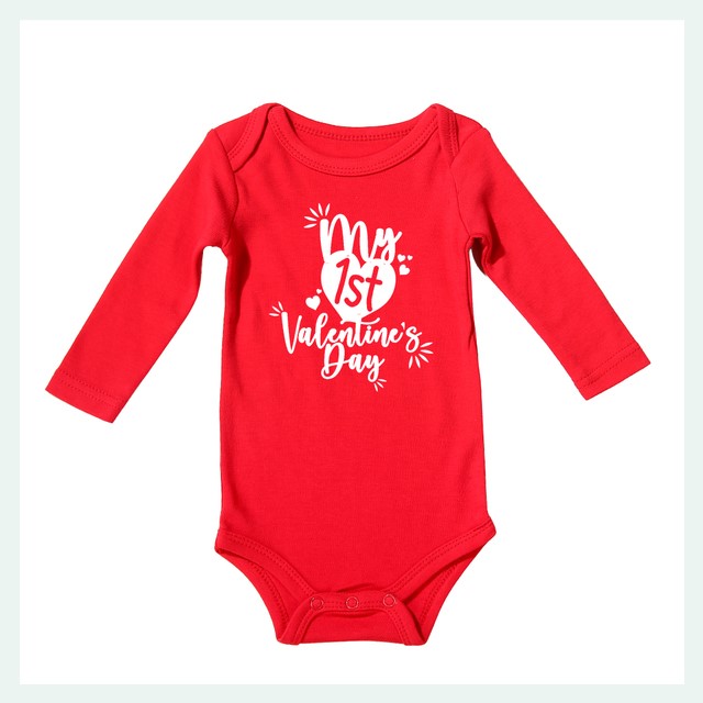 Newborn Valentine’s Day Cotton Romper – Soft Summer Baby One-Piece Outfit - Sprout